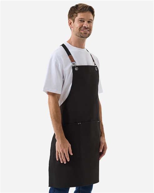 Unisex Clip & Clasp Cross-Back Bib Apron