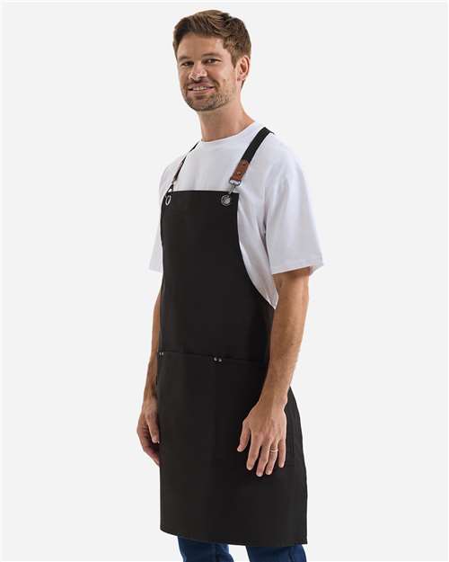 Unisex Clip & Clasp Cross-Back Bib Apron