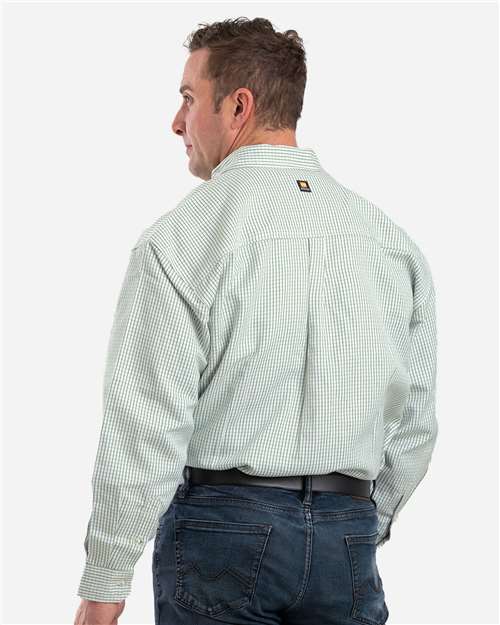 Men's Flame-Resistant Down Plaid Work Shirt
