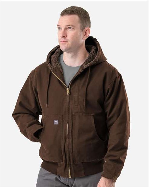 Men's Highland Flex180® Washed Duck Hooded Work Jacket