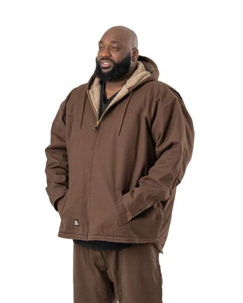 Men's Heartland Washed Duck Hooded Work Coat