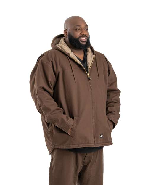 Men's Heartland Washed Duck Hooded Work Coat