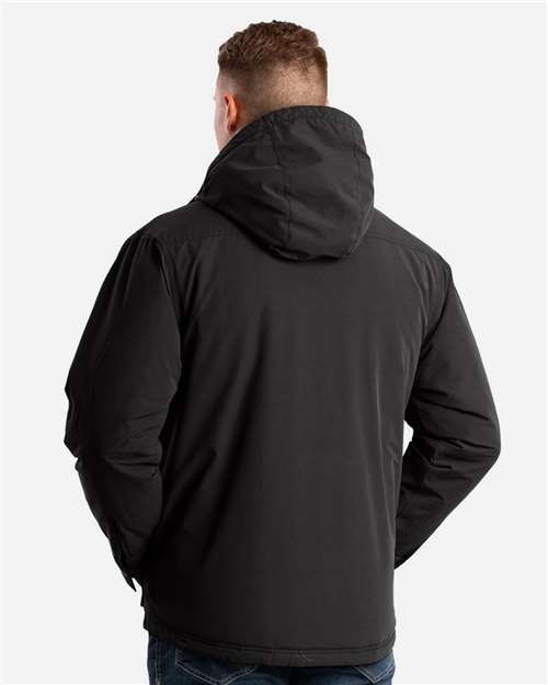 Men's Highland Quilt-Lined Micro-Duck Hooded Jacket