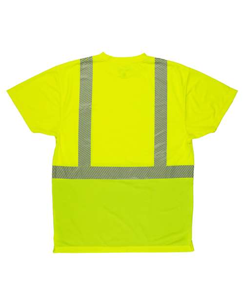 Men's Hi-Vis Class 2 Color Blocked Pocket T-Shirt