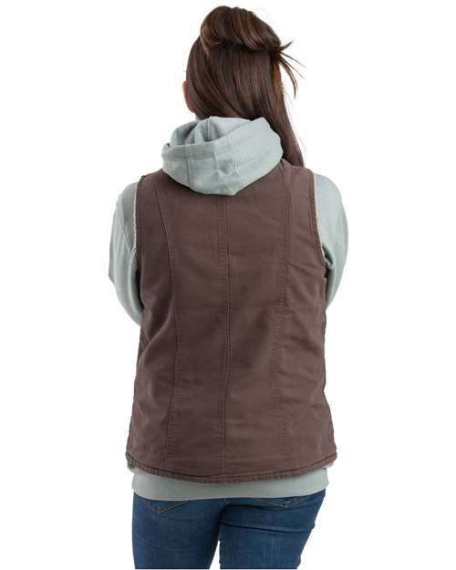 Women's Sherpa-Lined Softstone Duck Vest