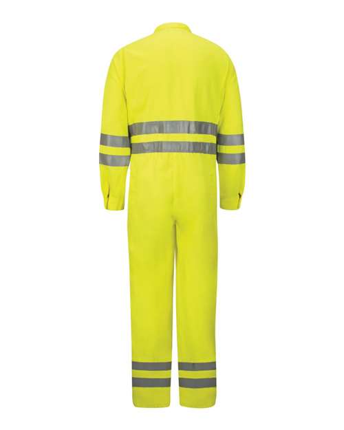Men's Hi-Vis Deluxe Coverall with Reflective Trim - CoolTouch® 2 - 7 oz.