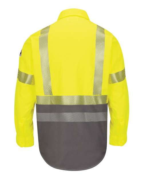 Men's Tall Hi-Visibility Color Block Uniform Shirt - EXCEL FR® ComforTouch® - 7 oz.