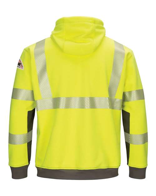 Men's Tall Hi-Visibility Color-Blocked Hooded Sweatshirt