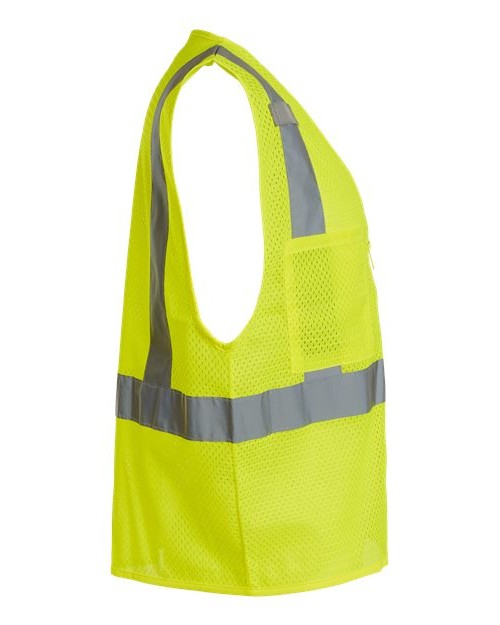 Unisex Single Pocket Zipper Mesh Vest