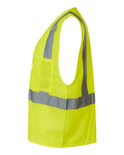 Unisex Single Pocket Zipper Mesh Vest