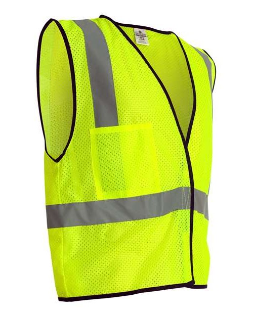 Unisex Economy Single Pocket Hook-and-Loop Mesh Vest