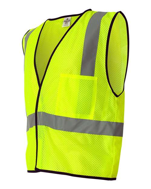 Unisex Economy Single Pocket Hook-and-Loop Mesh Vest