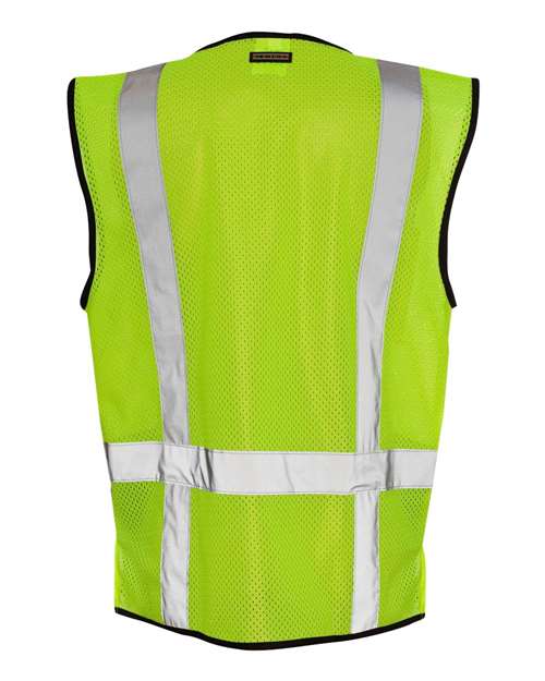Unisex Black Bottom Mesh Class 2 Vest