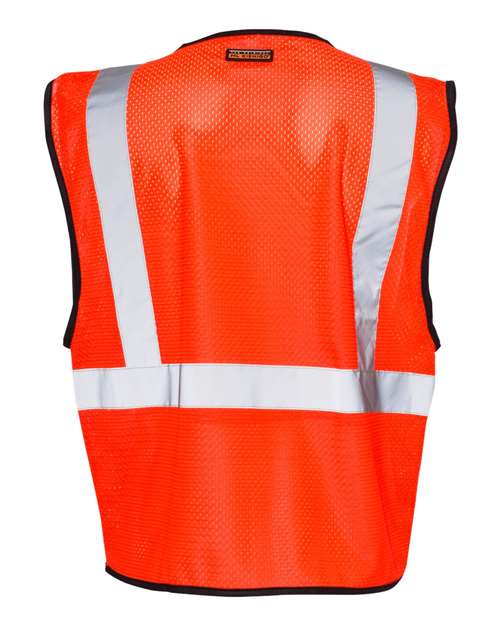 Unisex Single Pocket Zipper Mesh Class 2 Vest