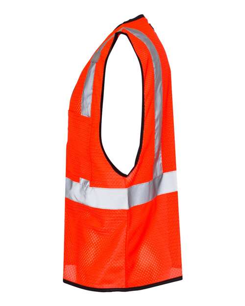 Unisex Single Pocket Zipper Mesh Class 2 Vest