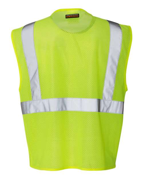 Unisex Clear ID Vest with Zipper Closure
