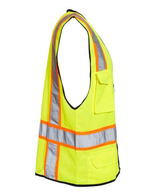 Unisex 6 Pocket Contrast Class 2 Vest