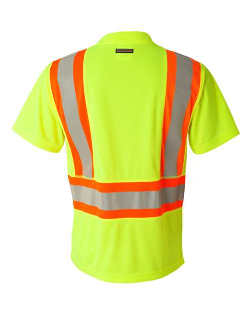 Unisex Class 2 Flat Stitch Self-Fabric Panels T-Shirt