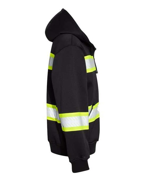 Men's EV Series® Enhanced Visibility Full-Zip Hooded Sweatshirt
