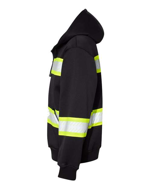 Men's EV Series® Enhanced Visibility Full-Zip Hooded Sweatshirt