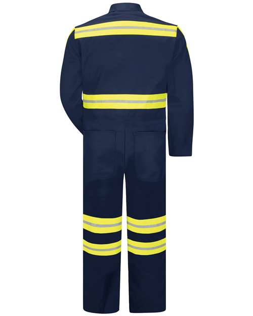 Men's Tall Enhanced Visibility Action Back Coverall