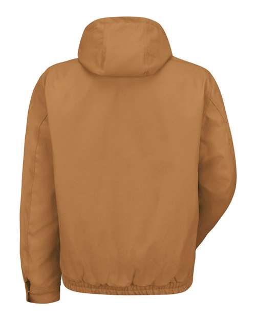 Men's Blended Duck Zip-Front Hooded Jacket