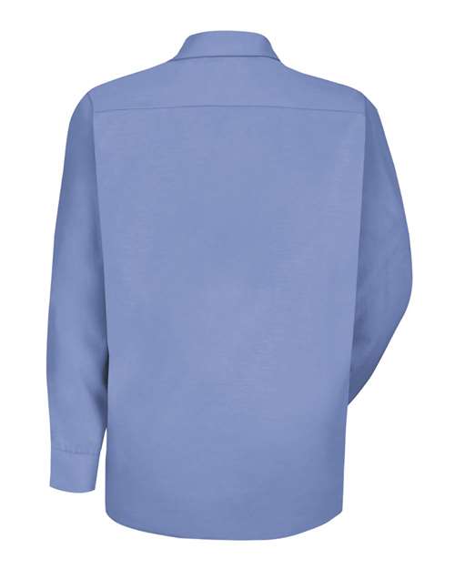Men's Tall Specialized Pocketless Poplin Long Sleeve Work Shirt