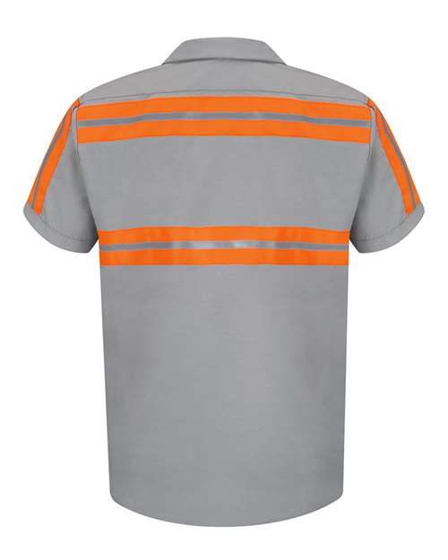 Men's Tall Enhanced Visibility Industrial Work Shirt