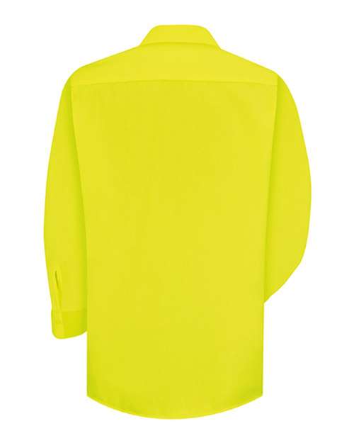 Men's Tall Enhanced Visibility Long Sleeve Work Shirt