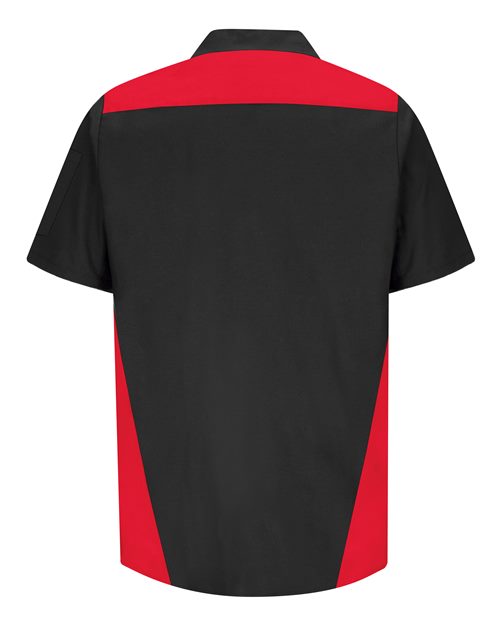 Men's Tri-Color Short Sleeve Shop Shirt